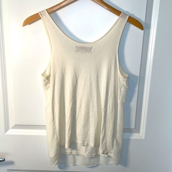 LOFT | Women’s LOFT Warm White Boho Beaded Pattern Tank Top, Size XS - Picture 6 of 6